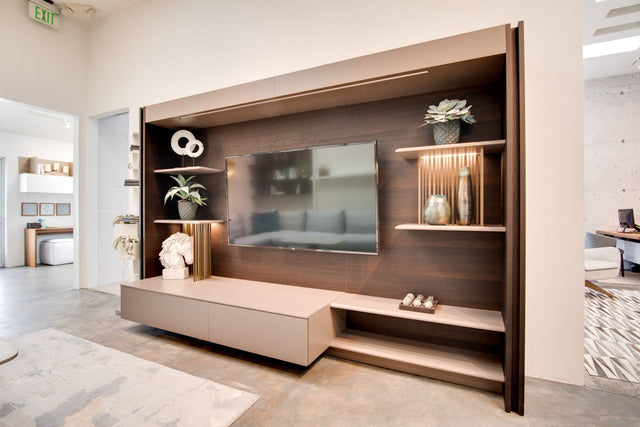 crescent entertainment center at our la showroom