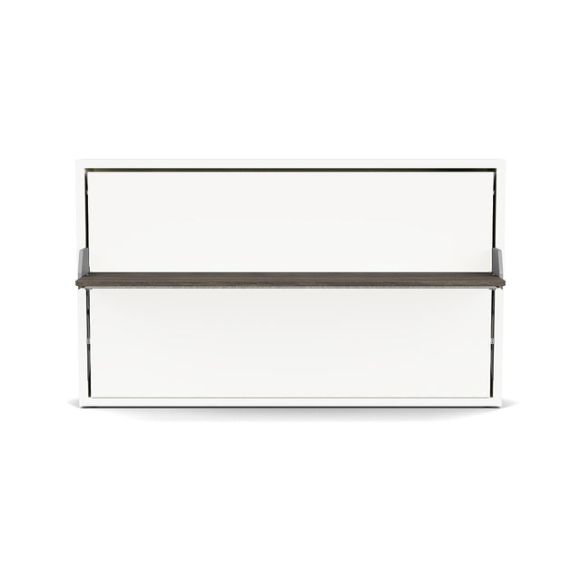 Kali Desk Murphy bed with desk in the closed position, a modern space saving furniture solution for small rooms.