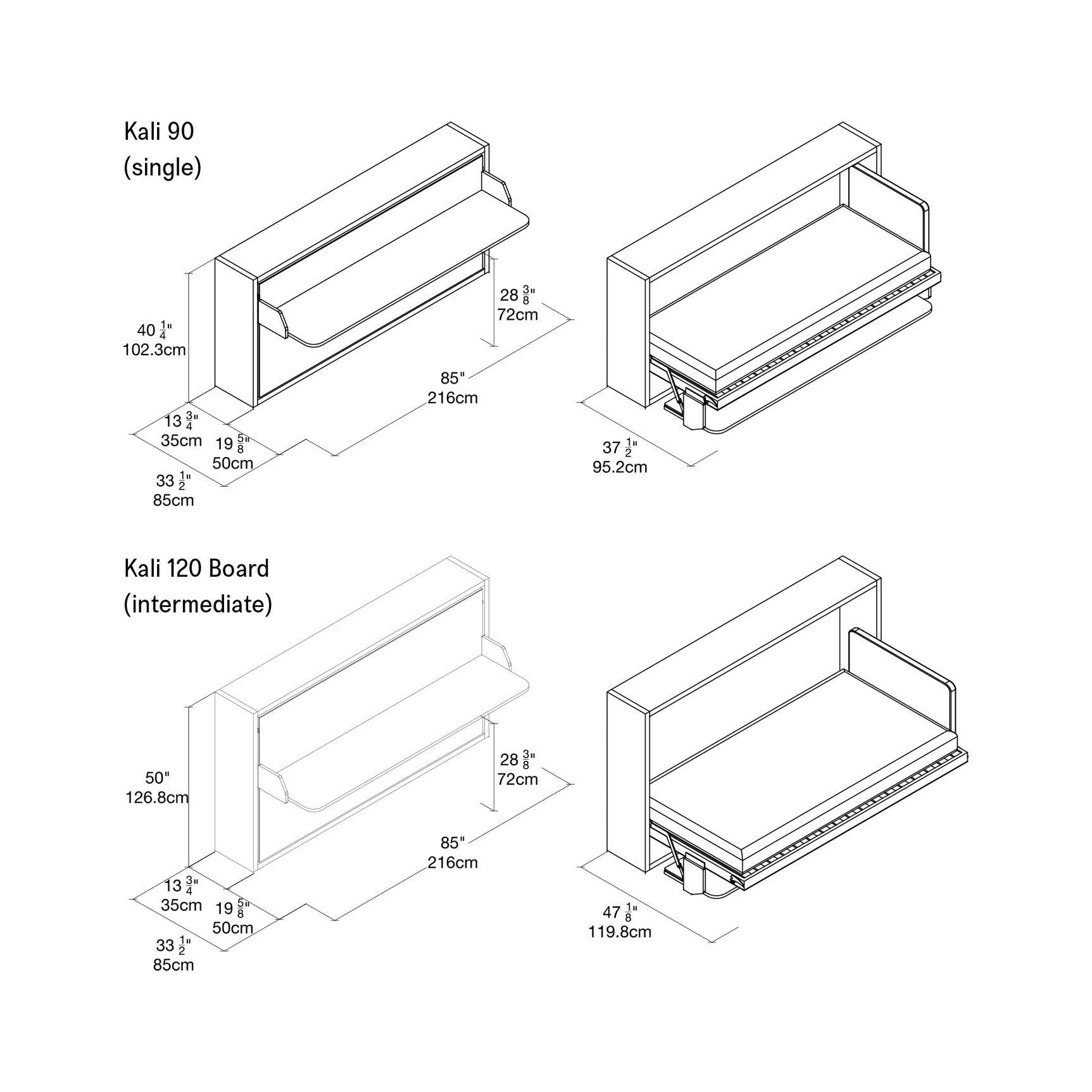 Kali Desk Product Dimensions