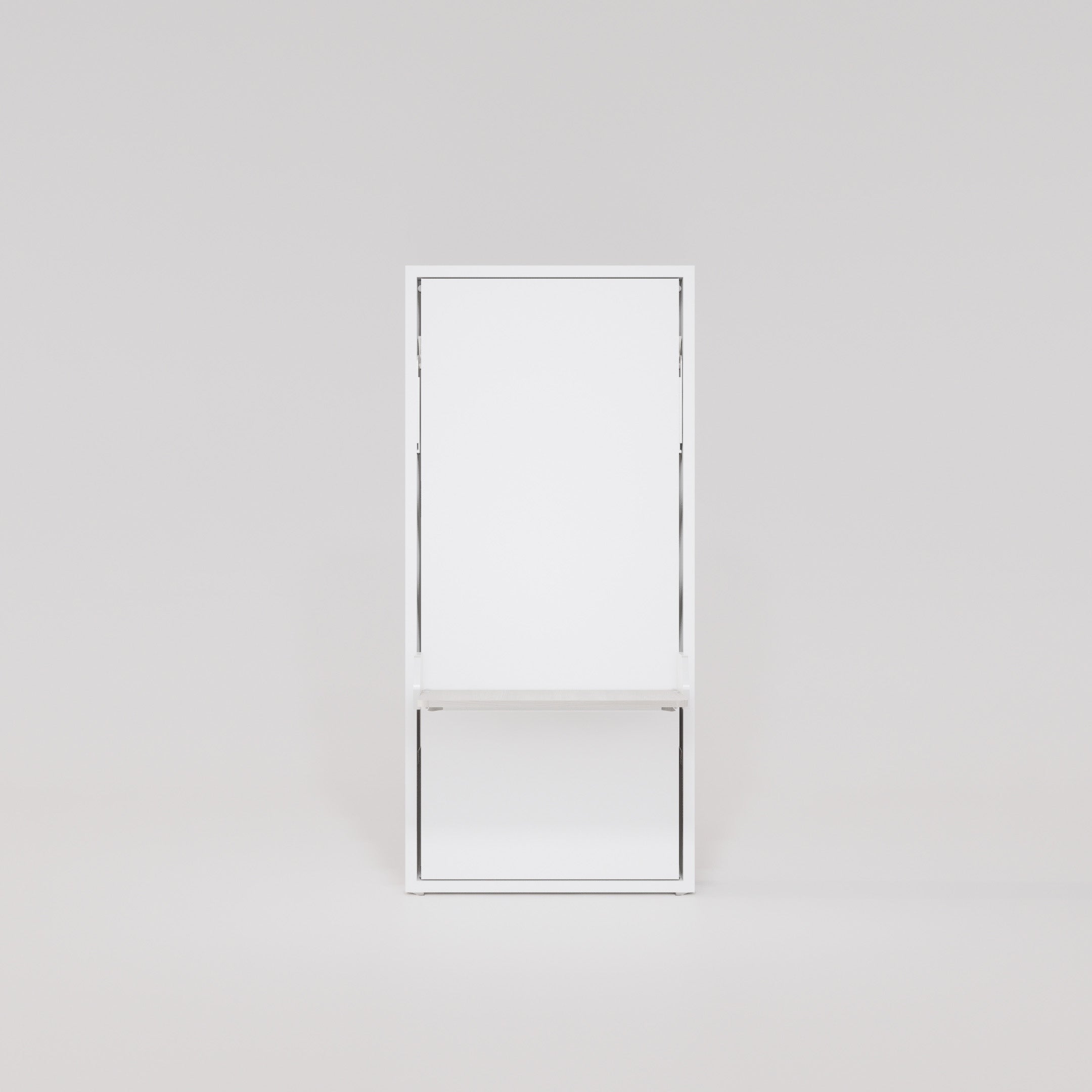 Altea Desk Murphy bed in closed position, front view, against light gray background.