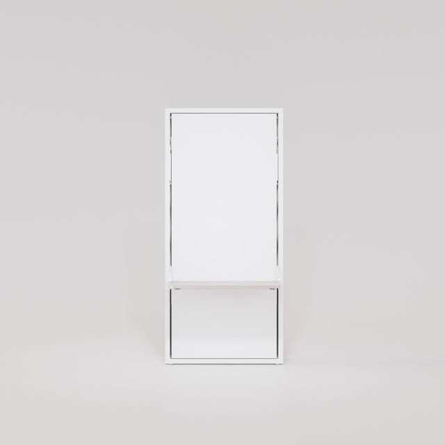 Altea Desk Murphy bed in closed position, front view, against light gray background.