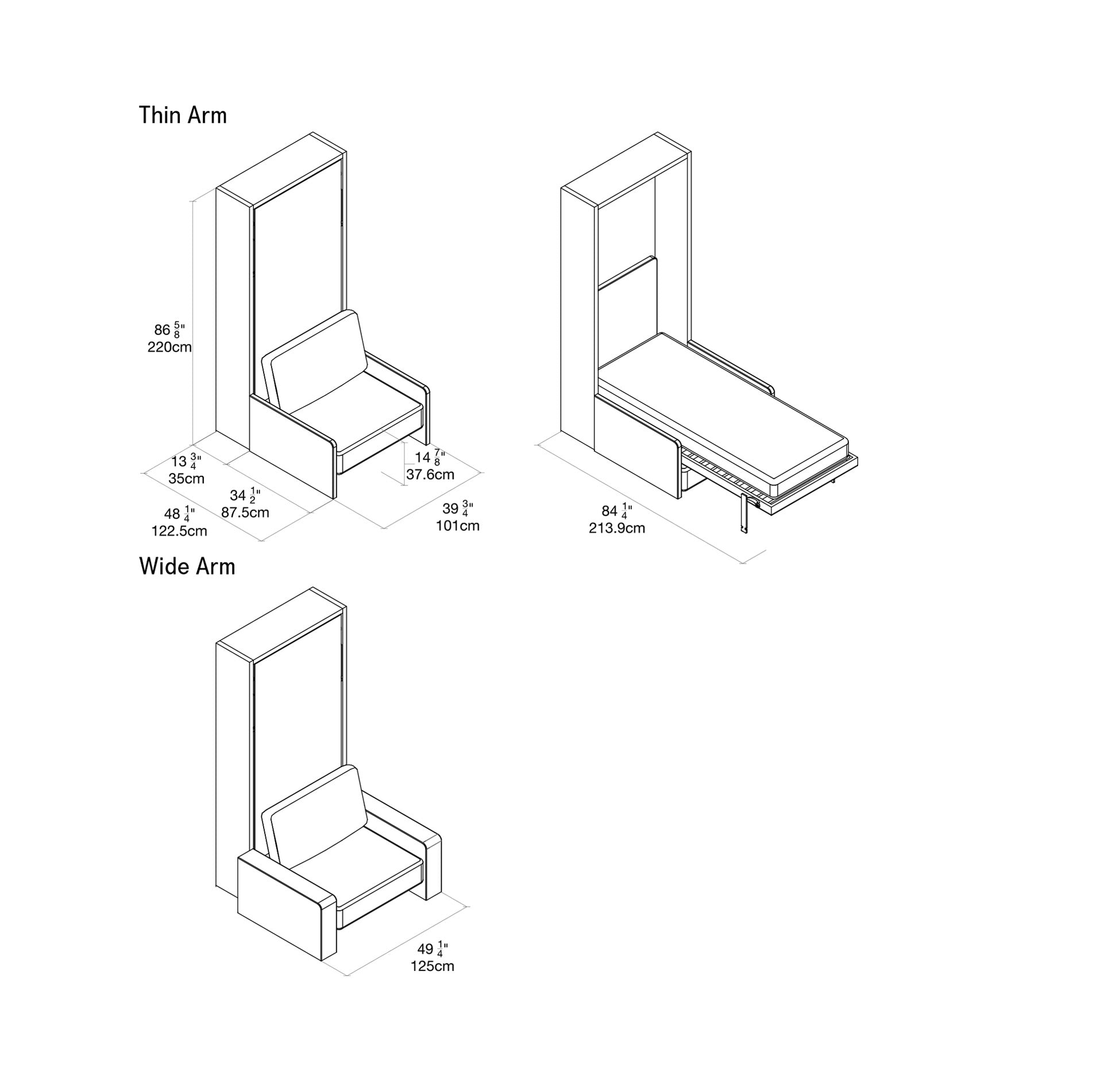 Altea Sofa Product Dimensions
