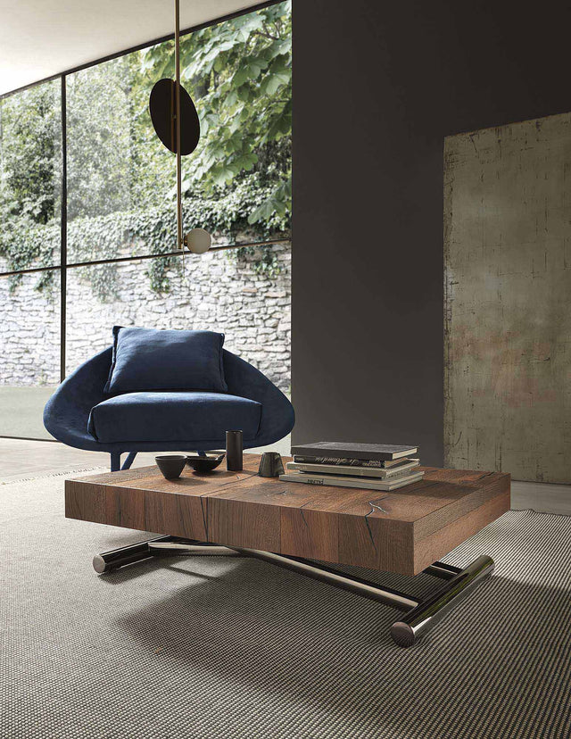 Cristallo Mini in a compact coffee table configuration, placed in a modern setting with elegant decor elements.