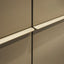 Close-up of exclusive handle detail on custom entryway cabinet – space saving furniture by Resource Furniture.