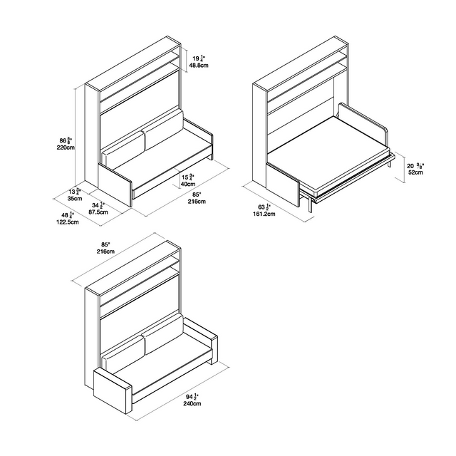 Circe Sofa Product Dimensions