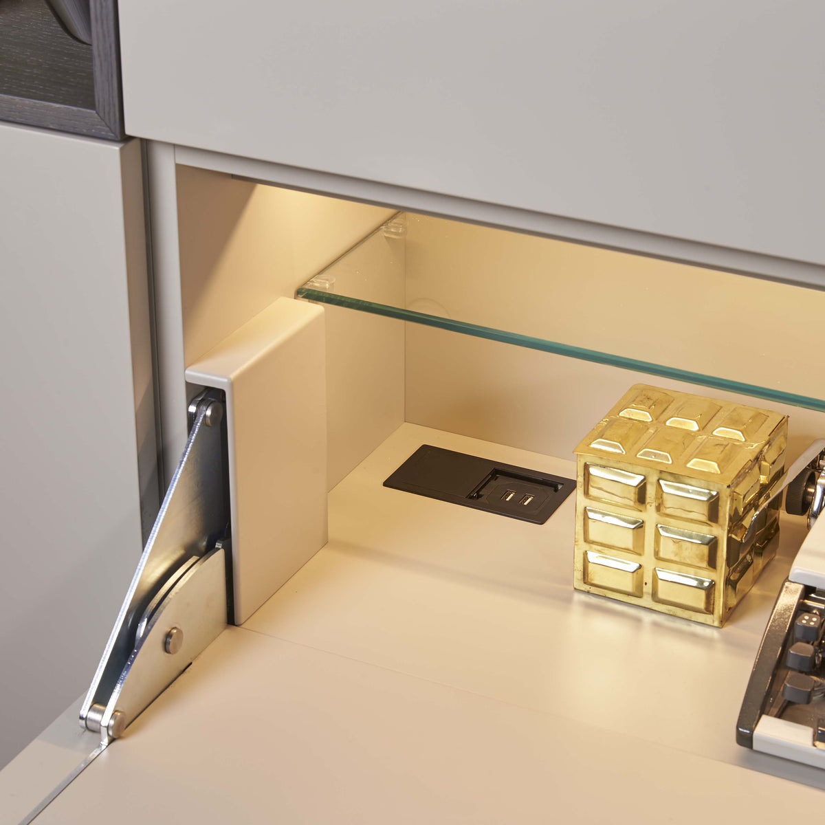 Flip-Down Wall Desk Unit | Compact Modular Workstation