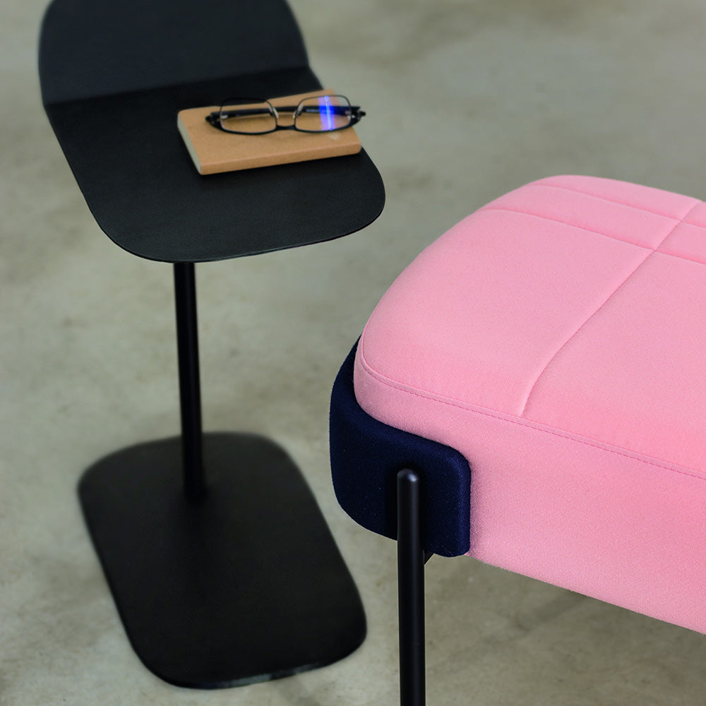 WAM Winged Side Table | Slim Base for Under-Sofa Use