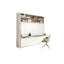Circe Desk horizontal Murphy bed with desk in a compact home office setting, ideal queen wall bed for small space furniture solutions.